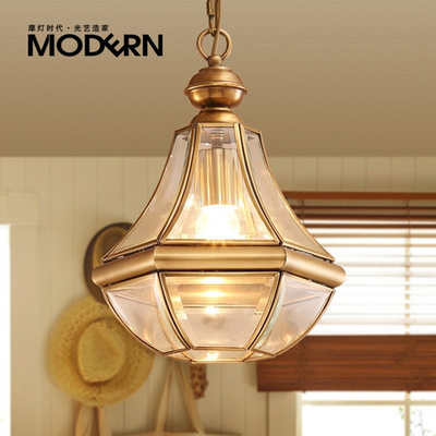 摩燈時代美式玄關單頭小吊燈 融合歐式創意與現代實用的家居照明杰作